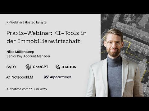 Vorschaubild der Aufzeichnung: Praxis-Webinar | KI-Tools in der Immobilienwirtschaft